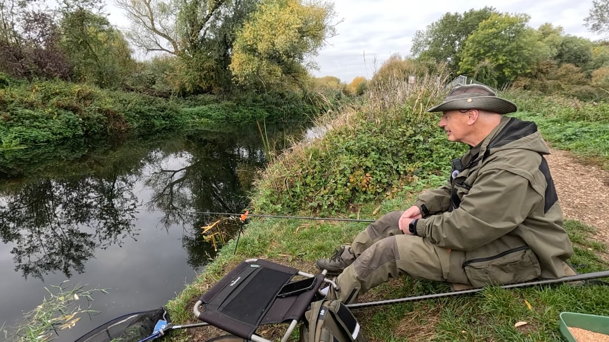 sitting on the bank